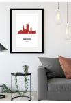 queence Paveikslas &raquo;Hamburg Color Splash&laquo; Deutschland | Hamburg | Dekoracija | Speicherstadt - Hamburg | Stadt | St&auml;dte 1 Stk. dalys HD Premium Poster-Druck ir Holzrahmen