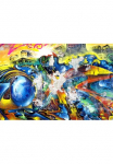 queence Paveikslas &raquo;Kunstwerk&laquo; Abstrakt | Geb&auml;ude | grafiti | Kunst Fine Art-Print in Galeriequalit&auml;t