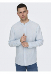ONLY & SONS Mar&scaron;kiniai ilgomis rankovėmis &raquo;ONSCAIDEN LS MAO dryžuotas LINEN Palaidinė NOOS&laquo;