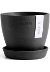 ECOPOTS Vazonas gėlėms &raquo;Antwerp Mini 11 Dunkelgrau&laquo; dėl den Innenbereich