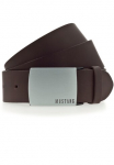 MUSTANG Diržas Rindleder su Pull-Up Effekt Logo ant der Koppelschlie&szlig;e 4 cm