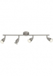 Brilliant Lubinis &scaron;viestuvas &raquo;Amalfi&laquo; GU10 1 Stk. Warmwei&szlig; LED Spotrohr 4flg eisen