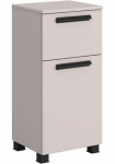 welltime Spintelė &raquo;SALVADA spintelė 40 cm ged&auml;mpfte Scharniere Softclose&laquo; Kaschmir priekis ir Korpus i&scaron; hochwertigen MDF Anti-Finger-Print