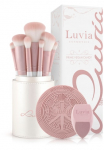 Luvia Cosmetics &Scaron;epetėlių rinkinys &raquo;Prime Vegan Candy&laquo; su 7 Pinseln i&scaron; Nurai-Haar Kempinėlė ir Reinigungsmatte vegan.