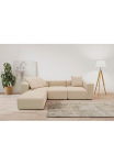 Home affaire Kampinė sofa &raquo;Gerrid L-Form&laquo; Cord-Bezug Modulsofa kurį sudaro i&scaron; Eck- ir vidurinis elementas + Kojų kėdutė