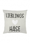 queence Dekoratyvinė pagalvėlė &raquo;Lieblings Hase&laquo; Beidseitig ra&scaron;tuotas Pagalvės užvalkalas pagalvė 40x40cm ir Užtrauktukas