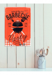 queence Metalinis paveikslas &raquo;Barbecue party&laquo; Dekoracija | Schriftz&uuml;ge 1 Stk. dalys Stahlschilder