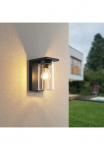 TRIO Leuchten TRIO Ap&scaron;vietimas Sieninis &scaron;viestuvas &raquo;ARDILA Lauko Fassadenleuchte su Glasschirm D&auml;mmerungssensor&laquo; E27 1 Stk. warmwei&szlig; - kaltwei&szlig; exkl 1x E27 max 40W IP44 sieninė lempa dėl Hauswand Garten terasa