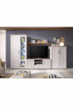 HBZ Sekcija &raquo;Romance Landhaustil ir LED-BeleuchtungBxHxT 329x200x50 cm&laquo; rinkinys 4 Stk. dalys