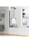 Marwell Walk-in-Dusche &raquo;Black Touch&laquo; dėl Vaiki&scaron;kas baseinas-vonia su Rank&scaron;luosčių kabykla