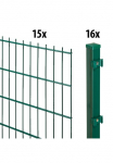 GARDEN 'N' MORE Tvora &raquo;Standard&laquo; 15 Elemente dėl 30 m LxH: 200 x 203 cm su 16 Turėklo stulpas