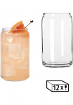 LIBBEY Stiklinių rinkinys &raquo;Can I&scaron; stiklo -GLASS CANS- 473 ml &Oslash; 75 cm H: 135 cm 12er rinkinys&laquo; hochwertig verarbeitet im modernen Design