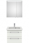 Saphir Vonios kambario baldų komplektas &raquo;Balto Sprint 2 vnt. rinkinys Mineralmarmor-Waschtisch su LED-Spiegelschrank&laquo; 2 Stk. dalys