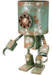 Casablanca by Gilde Vazonas &raquo;&Uuml;bertopf Roboter Robotic gr&uuml;n H. 42 cm&laquo;