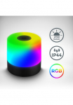 B.K.Licht Lauko stalo lempa &raquo;BKL1590 Kabellose RGB stalinė lepma 4-Stufen Dimmer su USB&laquo; LED-Modul 1 Stk. Extra-Warmwei&szlig; 2.700 K 200 Lm 25W IP44 nicht dimmbar 7x7cm juoda spalva