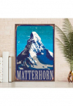 queence Metalinis paveikslas &raquo;Matterhorn&laquo; Berge & Alpenbilder 1 Stk. dalys Stahlschilder