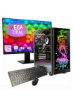 GAMEMAX PC-Komplettsystem &raquo;MegaDeal Rockstar 2602 AMD Ryzen 7 5700X RTX 5060 32GB DDR4 1TB SSD&laquo; 27 &Prime; AMD Ryzen 7 GeForce RTX&trade; 5060 32 GB RAM 1.000 GB SSD Windows 11 + MSI PRO MP273A Flat monitorius 69cm (27")