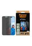 PanzerGlass Apsauginis stiklas ekranui &raquo;Privacy Screen Protection&laquo; dėl Apple iPhone 16 Pro Apsauginė plėvelė ekranui Apsauginė plėvelė ekranui Bildschirmschutz kratz- & sto&szlig;fest
