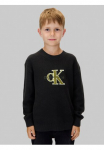 Calvin Klein Jeans Calvin KLEIN Džinsai Megztinis &raquo;TOWELLING CK STITCH SWEATER&laquo; dėl Vaiki&scaron;ki iki 16 Jahre Frottee-Applikation