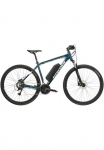 Kross &raquo;E-MTB Hexagon Boost ZZ 29 Zoll blau&laquo; 21 Gang Shimano ACERA M3020 Schaltwerk Kettenschaltung Heckmotor 250 W dviratis Elektrofahrrad dėl Moterims ir Herren MTB