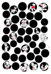 Komar Sienos lipdukai &raquo;101 Dalmatiner Dots - Gr&ouml;&szlig;e 50 x 70 cm&laquo; selbstklebend Sienų lipdukai vaikų kambario baldų komplektas