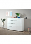HBZ Komoda &raquo;Santorin BxHxT 135x99x40 cm&laquo; 1 Stk. dalys plotis 135cm Softclose dėl durys ir stalčiai Melaminbeschichtung