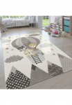 Paco Home Vaiki&scaron;kas kilimas &raquo;Cosmo 343&laquo; rechteckig 12 mm auk&scaron;tis 3D-Design niedliches Tier Motiv Pastell-Farben vaikų kambario baldų komplektas