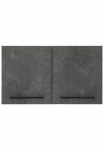 KOCHSTATION Pakabinama spintelė &raquo;KS-Tulsa&laquo; 100 cm plotis 57 cm hoch 2 durys schwarzer Metallgriff MDF priekis