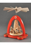 Albin Preissler Kalėdinė dekoracija &raquo;Tischpyramide - Dekoratyvinės figūrėlės Weihnachtsdeko rot&laquo;