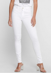 ONLY Džinsai &raquo;ONLBLUSH MID SK RW ANK DNM REA0730 NOOS&laquo; Aptempti forma Denim/Jeans Baumwollmischung ausgefranst unifarben