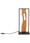 Brilliant LED stalinis &scaron;viestuvas &raquo;Chaumont&laquo; Warmwei&szlig; auk&scaron;tis 50 cm 940 lm Aluminium/Metall/Holz schwarz/holz