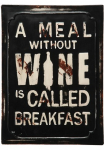 Ambiente Haus Metalinis paveikslas &raquo;Metallbild - Wein 30x40cm&laquo; 1 Stk. dalys