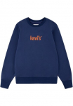 Levi's&reg; Kids Sportinio stiliaus megztinis su gro&szlig;er Logo-Stickerei