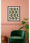 queence Paveikslas &raquo;Kevin&laquo; Abstrakt | Figūrėlė | Dekoracija | Kunst 1 Stk. dalys HD Premium Poster-Druck ir Holzrahmen