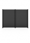 STAKET PRO Tvora &raquo;Komplettzaun kabykla 150&laquo; LxH: 2484x187 cm 2 Elemente &aacute; 120 cm plotis