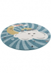 Carpet City Vaiki&scaron;kas kilimas &raquo;Anime9380&laquo; ovali 11 mm auk&scaron;tis Kilimas Mond Wolken Žvaigždė &scaron;velnus Flor