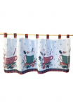 Weckbrodt Užuolaida &raquo;Seasons Greetings&laquo; Schlaufen 1 Stk. dalys Bistro Voile sieninių tapetų juosta Weihnachten HxB 45x120cm Užuolaida užuolaida