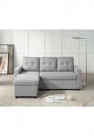 ATLANTIC home collection Kampinė sofa &raquo;Gino L-Form&laquo; su miegojimo funkcija ir daiktadėžė gulimasis krėslas beidseitig montierbar