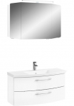 Saphir Vonios kambario baldų komplektas &raquo;Cassca Sprint 2 vnt. rinkinys Mineralmarmor-Waschtisch su LED-Spiegelschrank&laquo; 2 Stk. dalys