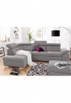 exxpo - sofa fashion Kampinė sofa &raquo;Spring super bequem ir komfortabel su Armteil- ir Kopfteilfunktion&laquo; patogi su miegojimo funkcija ir Dėžutė patalynei L-Form
