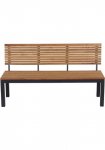 Siena Garden Sodo suolas &raquo;Bozen 2vnt. Aluminiumgestell anthrazit Robininenholz&laquo; Fl&auml;chen i&scaron; Robinienholz FSC&reg; 100%