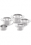Fissler Puodų rinkinys &raquo;ORIGINAL-PROFI COLLECTION&reg; Edelstahl-Topfset&laquo; je 1 Puodas 16/20/24 cm Puodas su ilga rankena 16 cm puodas 20 cm 7 Stk. dalys Nerūdijančio plieno 18/10