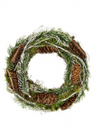 I.GE.A. Kunstkranz &raquo;Natur-Kranz Tannenzweige/Zapfen/Reisig&laquo; Weihnachtskranz Dekoratyvinis vainikas Dekoratyvinis vainikas Advento vainikas T&uuml;rkranz Weihnachtsdeko