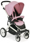 CHIC4BABY Sport-Kinderwagen &raquo;Boomer rosa&laquo; su schwenk- ir feststellbaren Vorderr&auml;dern