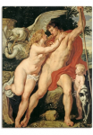 Artland Paveikslas ant drobės &raquo;Venus ir Adonis. aplink 1610&laquo; pora 1 Stk. dalys ant Holzrahmen gespannt