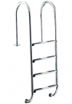 KWAD Poolleiter &raquo;Edelstahlleiter 4stufig siaura 150cm&laquo; 150 cm auk&scaron;tis