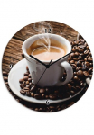 Artland Sieninis laikrodis &raquo;Hei&szlig;er Kaffee - dampfender Kaffee&laquo; patogi su Quarz- arba Funkuhrwerk lautlos be Tickger&auml;usche
