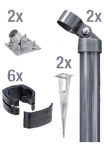 Alberts Stulpas &raquo;Fix-Clip Pro&reg;&laquo; dėl Maschendrahth&ouml;he 153 cm zum Aufschrauben