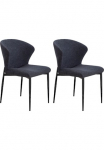 SalesFever Valgomojo kambario kėdė &raquo;Dallas 2er-Set&laquo; (Set) 2 Stk.mit Metallgestell B 63 H 87 T 56 cm
