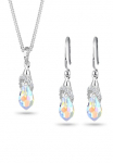 Elli Papuo&scaron;alų rinkinys &raquo;Tropfen Wei&szlig; 925 Sterling Silber su kristalai von Swarovski&reg;&laquo; ()